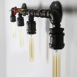 Apliques de pared estilo mini rústico de metal