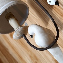 Apliques de pared estilo mini estilo rústico de madera de bambú