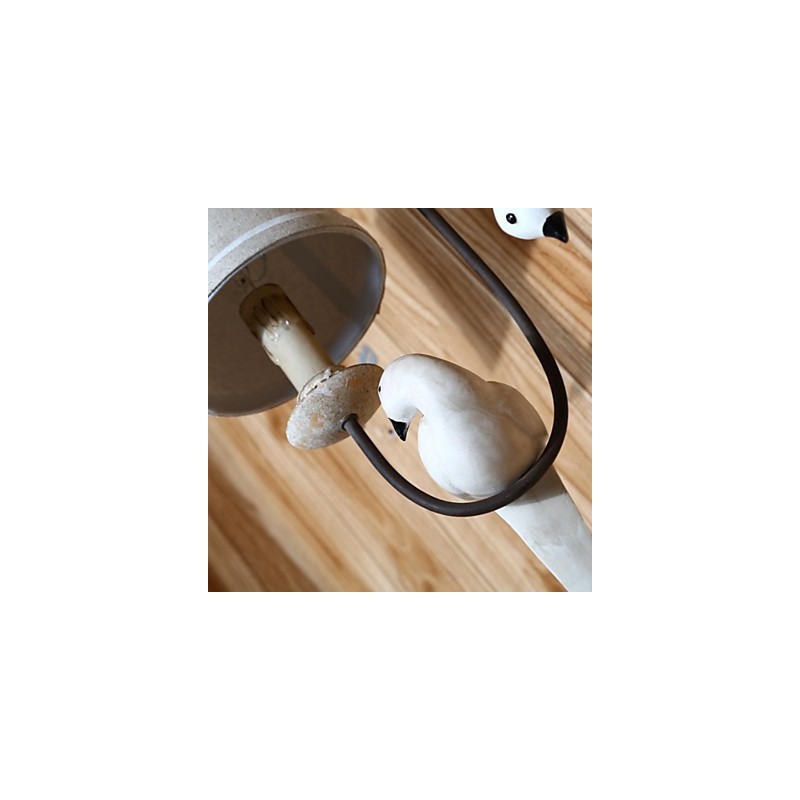 Apliques de pared estilo mini estilo rústico de madera de bambú