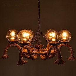 Lámpara de araña estilo mini vintage de metal