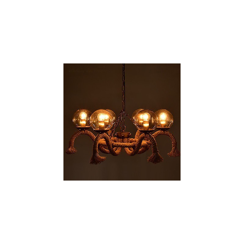Lámpara de araña estilo mini vintage de metal