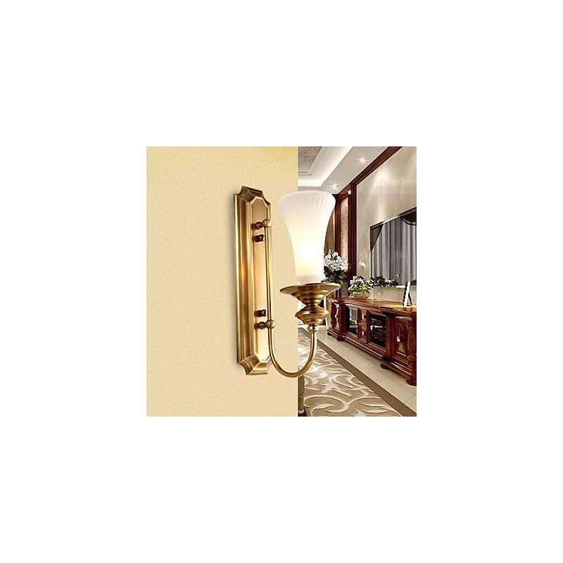Apliques de pared estilo mini tradicional clásico metal