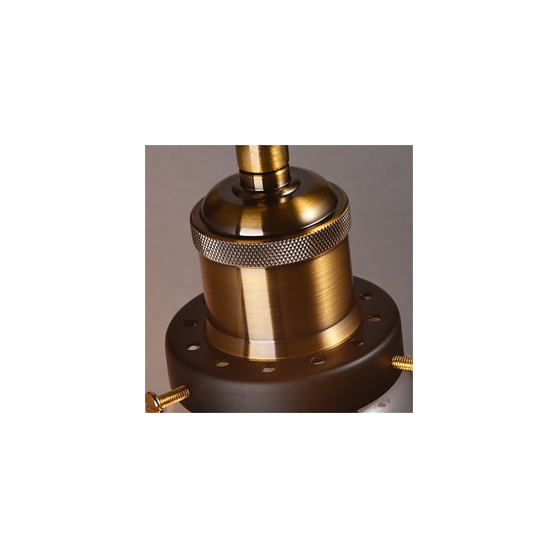 Lámpara de pared retro con pantalla de cristal floral y soporte de metal