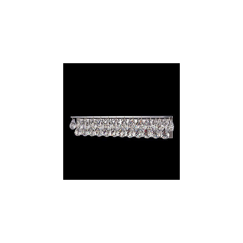 Apliques de pared de cristal de metal contemporáneo moderno
