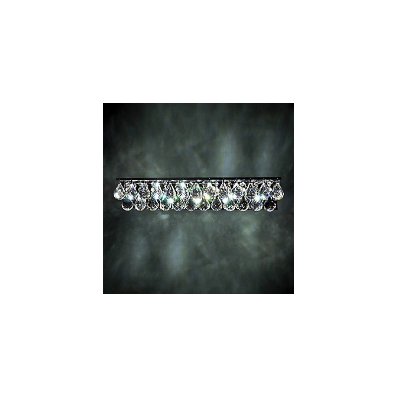 Apliques de pared de cristal de metal contemporáneo moderno