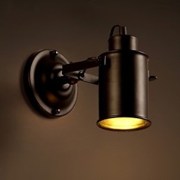 Apliques de pared modernos de 1 luz de metal