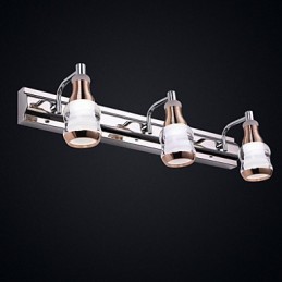 Iluminación de baño moderna contemporánea de metal