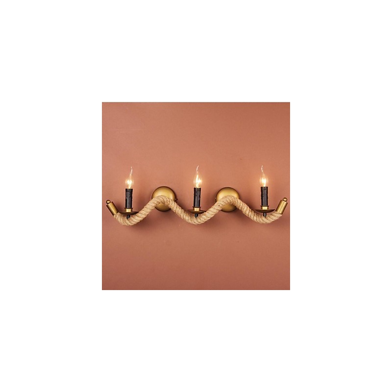 Apliques de pared estilo mini de metal campestre