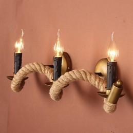 Apliques de pared estilo mini de metal campestre
