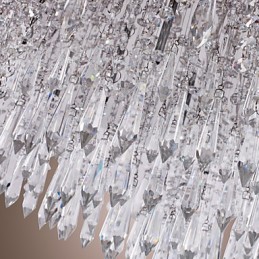 Lámpara empotrada moderna contemporánea de cristal cromado