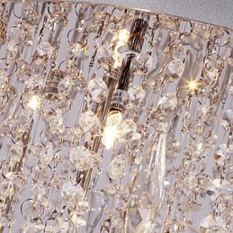 Lámpara empotrada moderna contemporánea de cristal cromado