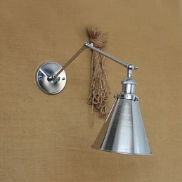 Apliques de pared Luces oscilantes Lámparas de pared de lectura Estilo mini Cabaña rústica Metal