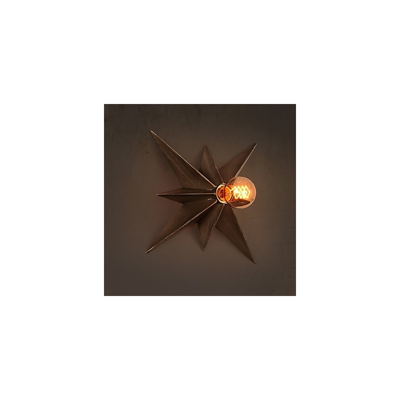 Lámpara de pared moderna personalizada con iluminación de estrella de cinco puntas para vivienda infantil
