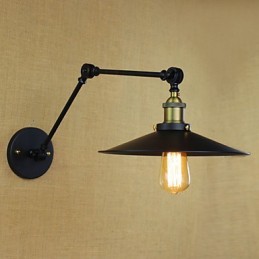 Apliques de pared Luces oscilantes Lámparas de pared de lectura Estilo mini Rústico Lodge Metal