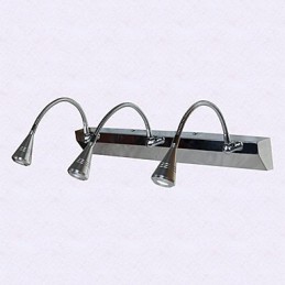 Apliques de pared de cristal, luces de brazo oscilante, luces de pared de lectura, estilo rústico, estilo cabaña, metal