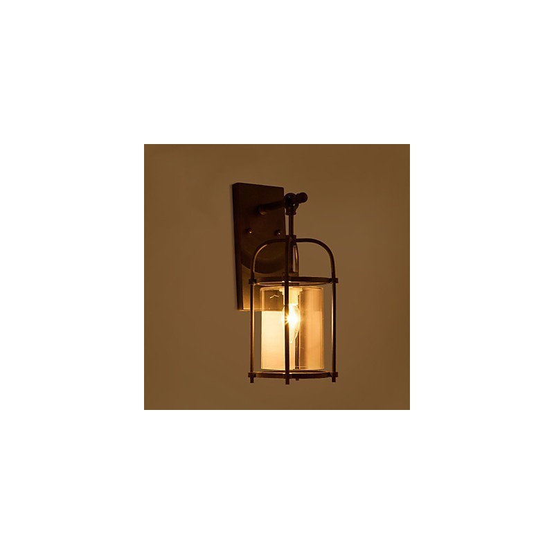 Lámparas creativas de estilo industrial, lámparas de pared estilo norteamericano con bombilla Edison tipo flauta, luces decorativas para barra interior.