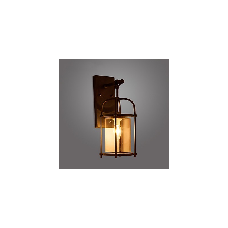 Lámparas creativas de estilo industrial, lámparas de pared estilo norteamericano con bombilla Edison tipo flauta, luces decorativas para barra interior.