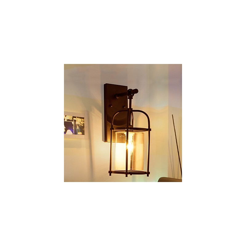 Lámparas creativas de estilo industrial, lámparas de pared estilo norteamericano con bombilla Edison tipo flauta, luces decorativas para barra interior.