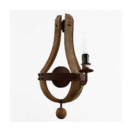 Apliques de pared estilo mini rústico de madera de bambú Apliques de pared estilo mini rústico de madera de bambú