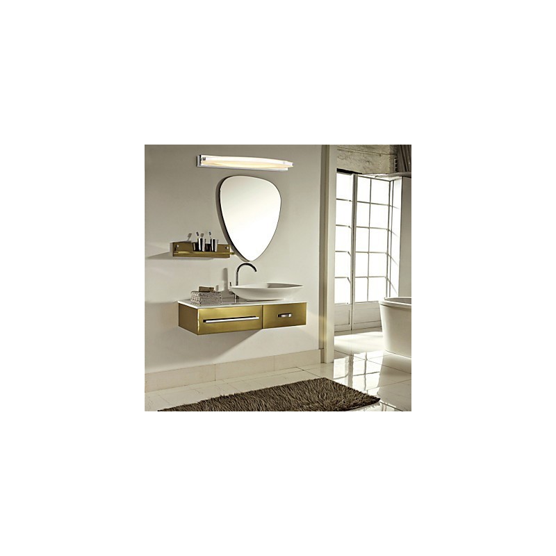 Lámpara de espejo de acero inoxidable y acrílico