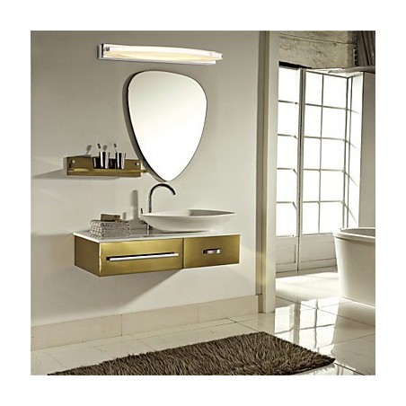 Lámpara de espejo de acero inoxidable y acrílico