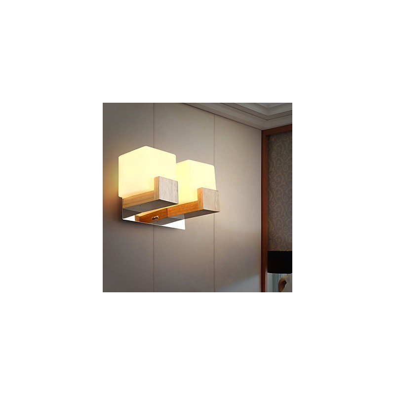 Apliques de pared estilo mini moderno contemporáneo madera bambú