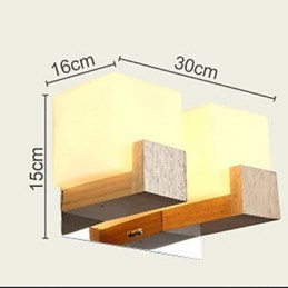 Apliques de pared estilo mini moderno contemporáneo madera bambú