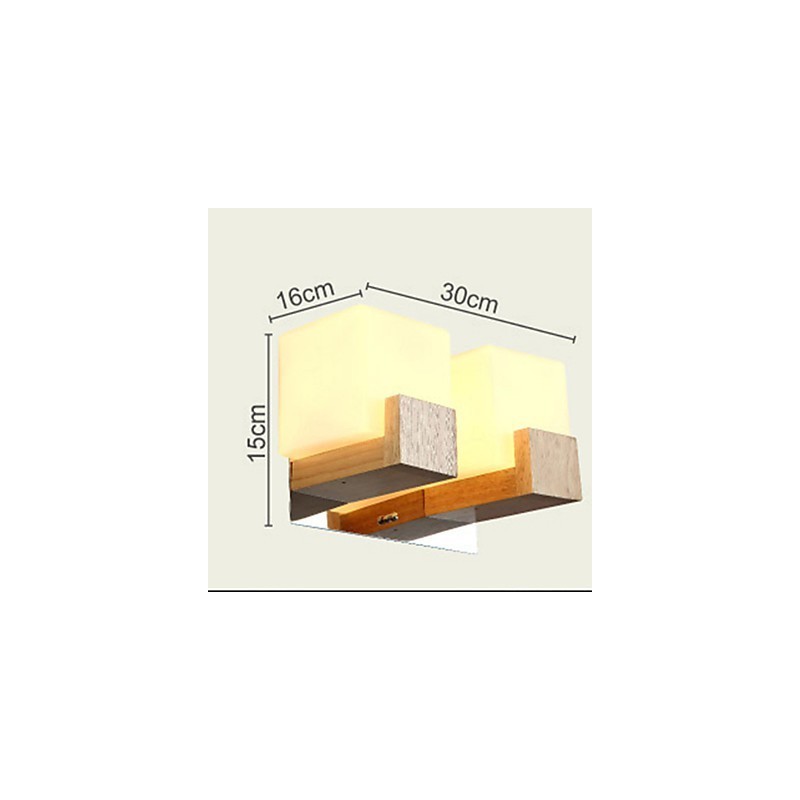 Apliques de pared estilo mini moderno contemporáneo madera bambú