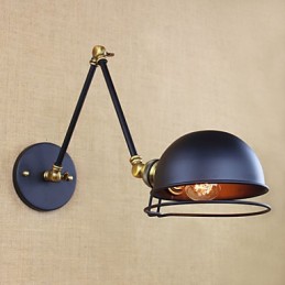 Apliques de pared Luces oscilantes Lámparas de pared de lectura Estilo mini Rústico Lodge Metal