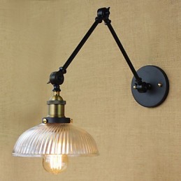 Apliques de pared Luces oscilantes Lámparas de pared de lectura Estilo mini Rústico Lodge Metal