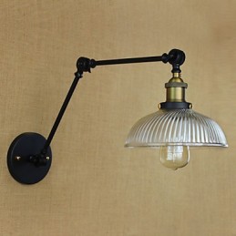 Apliques de pared Luces oscilantes Lámparas de pared de lectura Estilo mini Rústico Lodge Metal