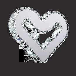 Apliques de pared de cristal estilo mini, modernos y contemporáneos de metal.