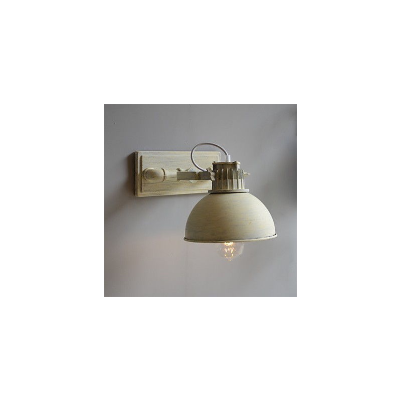Lámpara de pared de hierro forjado vintage nostálgica a estrenar para balcón, estilo loft, del norte de Europa.