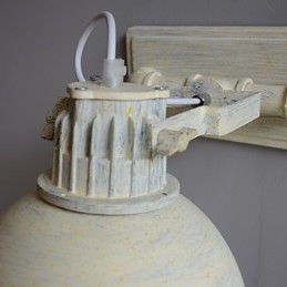 Lámpara de pared de hierro forjado vintage nostálgica a estrenar para balcón, estilo loft, del norte de Europa.