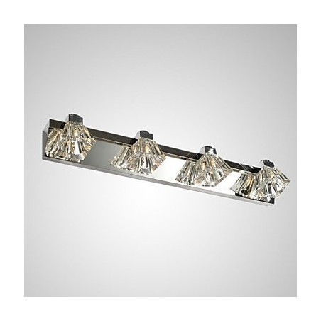 Apliques de pared de cristal modernos contemporáneos G4 de metal Apliques de pared de cristal modernos contemporáneos G4 de metal
