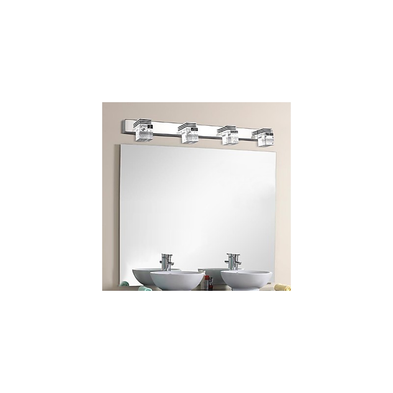 Apliques de pared Iluminación de baño Bañadores de pared Cristal Mini Estilo Moderno Contemporáneo Metal