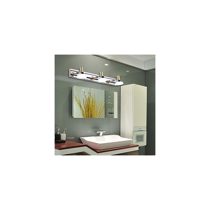 Apliques de pared Iluminación de baño Moderno Contemporáneo Metal