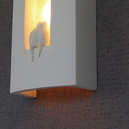 Lámpara de pared moderna blanca de moda, lámpara de pared para mesita de noche, lámpara de espejo, lámpara de pared para dormitorio