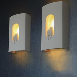 Lámpara de pared moderna blanca de moda, lámpara de pared para mesita de noche, lámpara de espejo, lámpara de pared para dormitorio