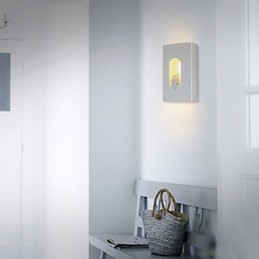 Lámpara de pared moderna blanca de moda, lámpara de pared para mesita de noche, lámpara de espejo, lámpara de pared para dormitorio