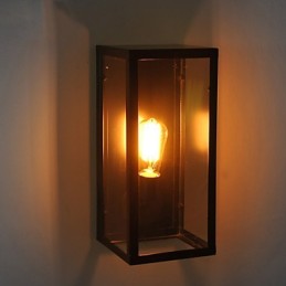 Aplique de pared de hierro estilo retro estilo pastoral de pueblo para sala de estar, comedor y dormitorio.