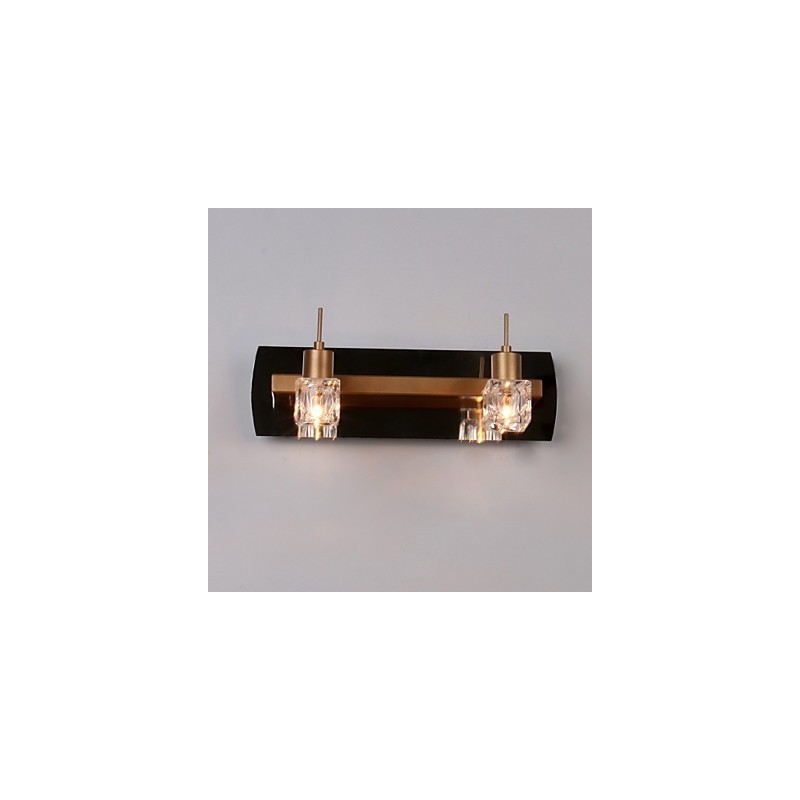 Iluminación de baño de cristal moderna contemporánea G4 de metal