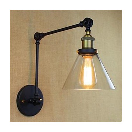 Lámpara de pared de cristal de estilo rústico restaurando antiguas costumbres, para restaurante, cafetería o decoración. Lámpara de pared de cristal de estilo rústico restaurando antiguas costumbres, para restaurante, cafetería o decoración.