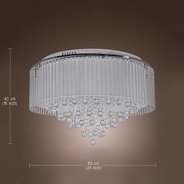 Lámpara empotrada moderna contemporánea de cristal galvanizado