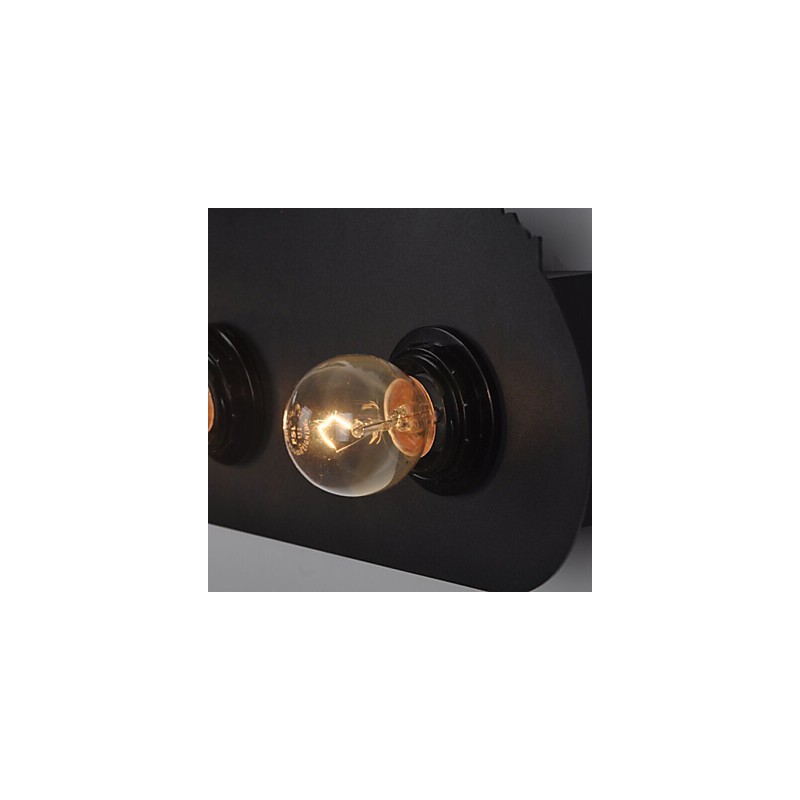 Lámparas de pared de hierro retro estilo loft, estilo pastoral americano, de 4 luces para pasillo de dormitorio