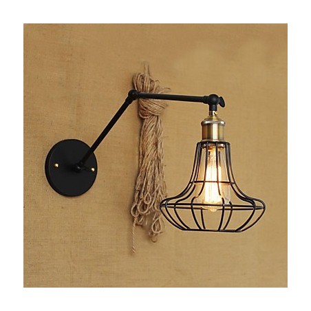Apliques de pared Luces oscilantes Lámparas de pared de lectura Estilo mini Rústico Lodge Metal Apliques de pared Luces oscilantes Lámparas de pared de lectura Estilo mini Rústico Lodge Metal