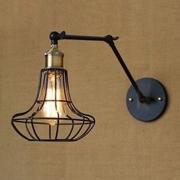 Apliques de pared Luces oscilantes Lámparas de pared de lectura Estilo mini Rústico Lodge Metal
