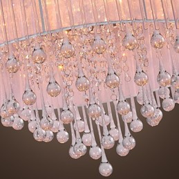 Lámpara empotrada moderna contemporánea de cristal galvanizado