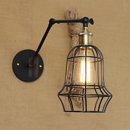 Apliques de pared Luces oscilantes Lámparas de pared de lectura Estilo mini Rústico Lodge Metal