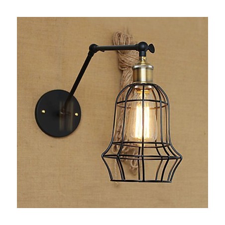 Apliques de pared Luces oscilantes Lámparas de pared de lectura Estilo mini Rústico Lodge Metal Apliques de pared Luces oscilantes Lámparas de pared de lectura Estilo mini Rústico Lodge Metal